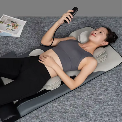 Matelas de Massage Électrique pour Tout le Corps avec Coussin d’Air