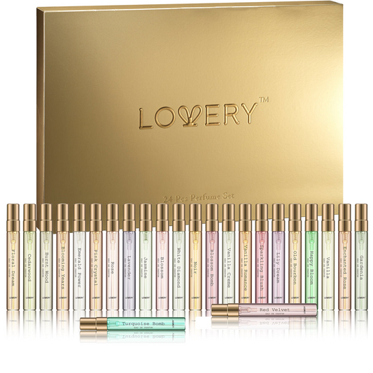 Calendrier de l'Avent lovery 2024 - Coffret de 24 parfums pour femmes et hommes