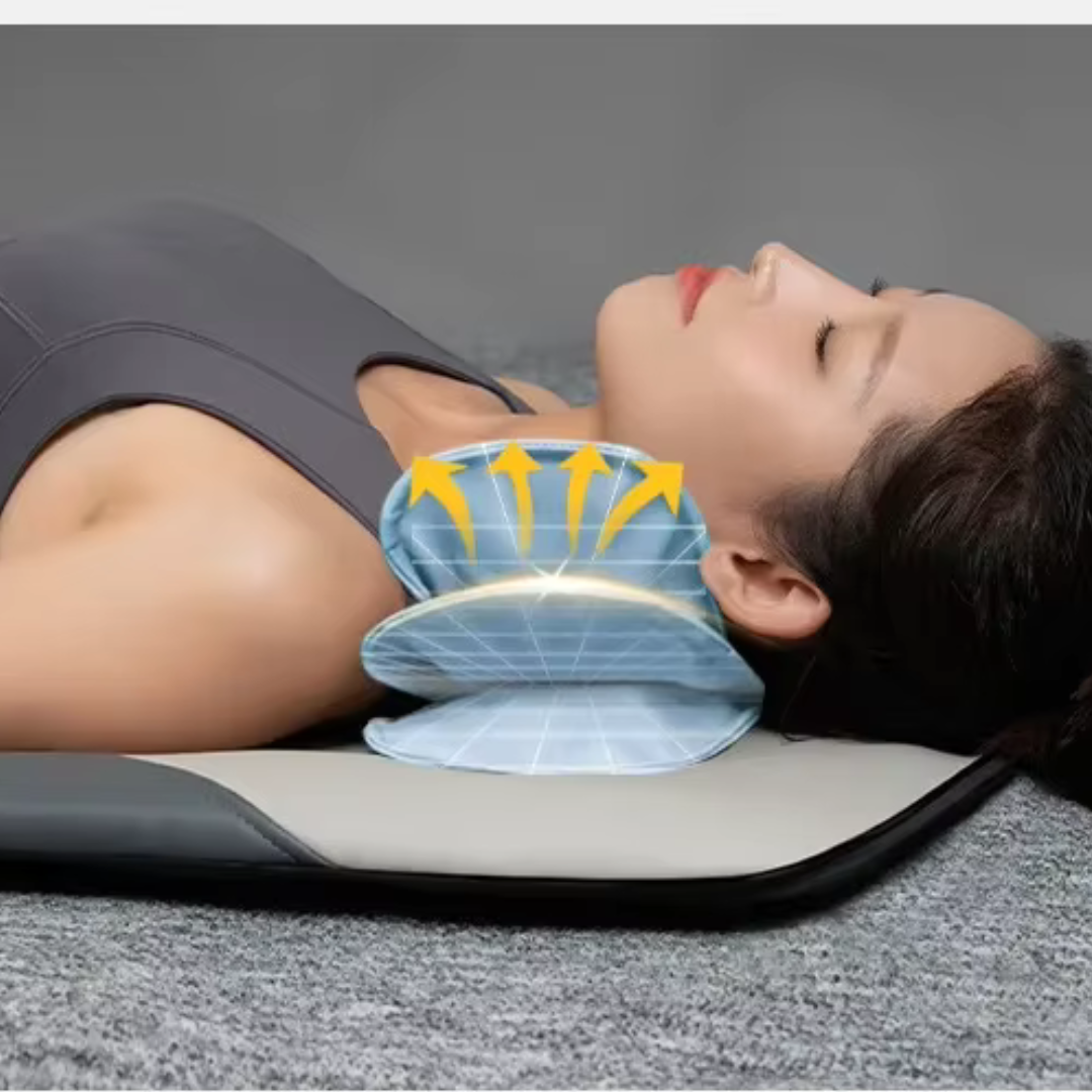 Matelas de Massage Électrique pour Tout le Corps avec Coussin d’Air