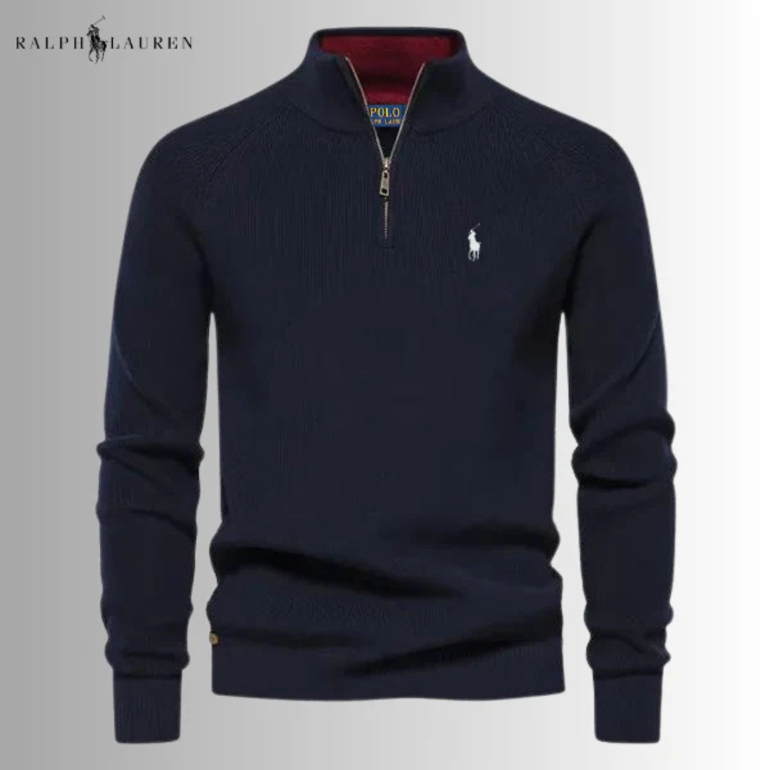 Ralph Lauren - Pull zippé premium pour hommes