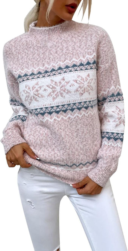 SOPHIE - Pull Tricot Hiver Vintage