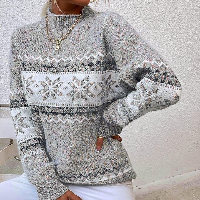 SOPHIE - Pull Tricot Hiver Vintage