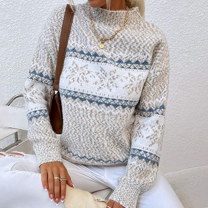 SOPHIE - Pull Tricot Hiver Vintage