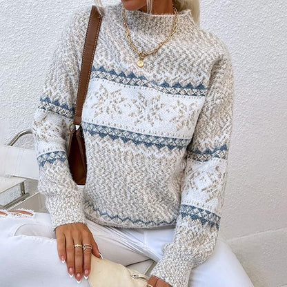 SOPHIE - Pull Tricot Hiver Vintage