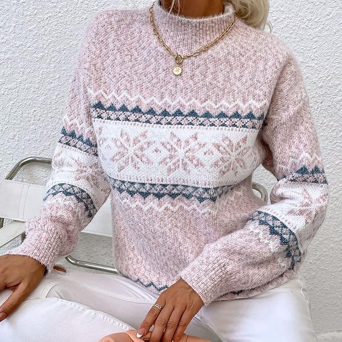 SOPHIE - Pull Tricot Hiver Vintage